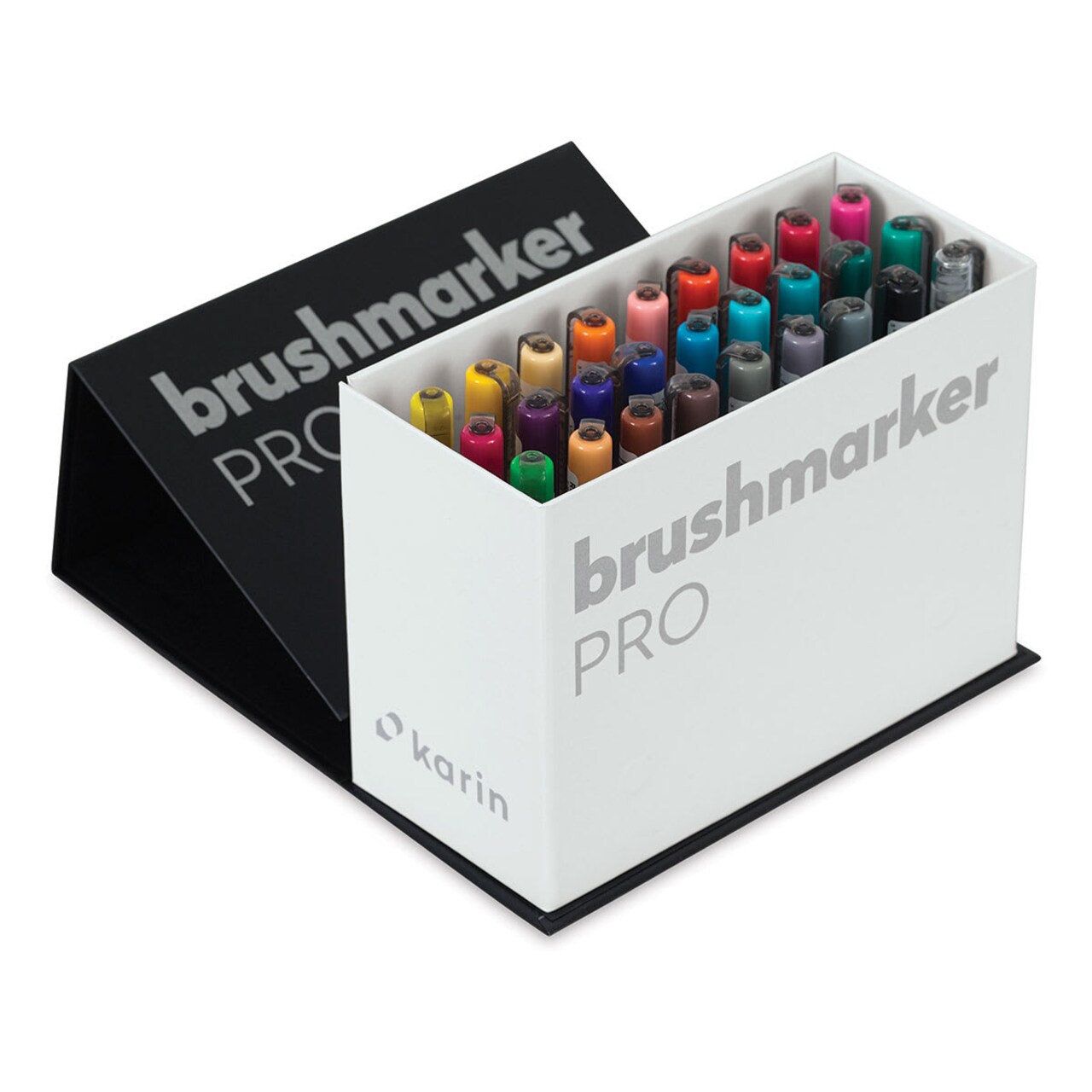 Karin Brushmarkers Pro Markers - Set of 27, Mini Box, Assorted Colors